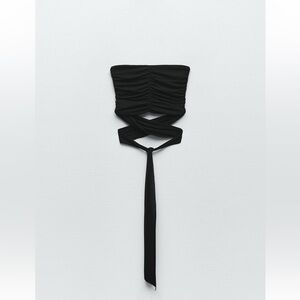 Zara knotted bandeau top